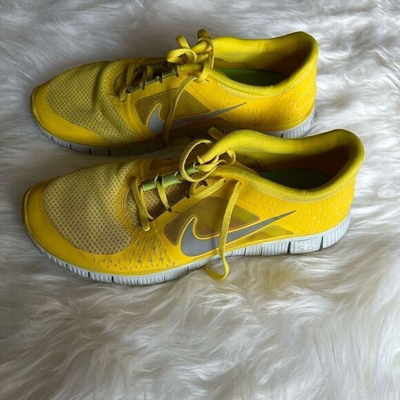 Nike free run 3 MENS bright yellow gymshoes main image 7